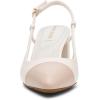 Anne Klein Women’s Brooklyn Pointed Toe Slingback Heels(Cream/White)