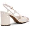 Anne Klein Women’s Brooklyn Pointed Toe Slingback Heels(Cream/White)