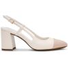Anne Klein Women’s Brooklyn Pointed Toe Slingback Heels(Cream/White)