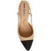 Anne Klein Women’s Brooklyn Pointed Toe Slingback Heels(Nude Black)