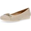 Anne Klein Women’s Able Comfortable Ballet Flat, Platinum, 9 M US