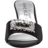Anne Klein Women’s Sprinkle Dress Sandal Sandal(Black Satin)