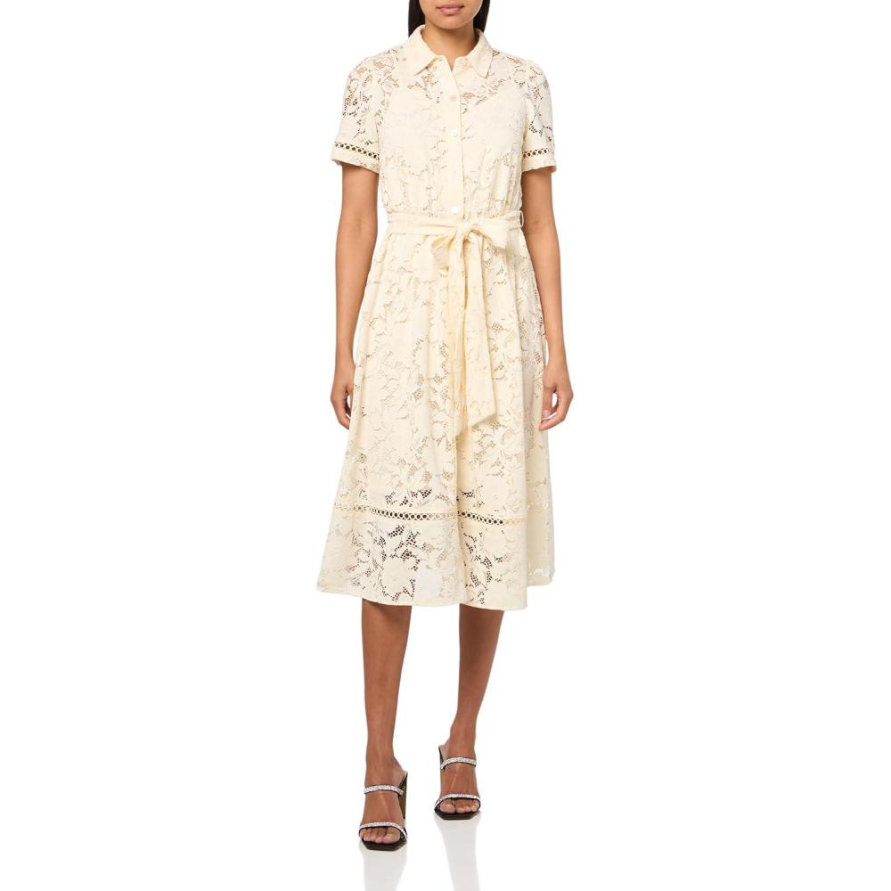 imageAnne Klein Womens Shirt Tea DressLight Dune