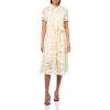 Anne Klein Women’s Shirt Tea Dress(Light Dune)