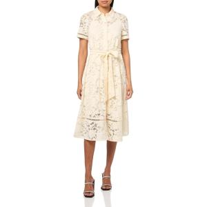 Anne Klein Women’s Shirt Tea Dress(Light Dune)