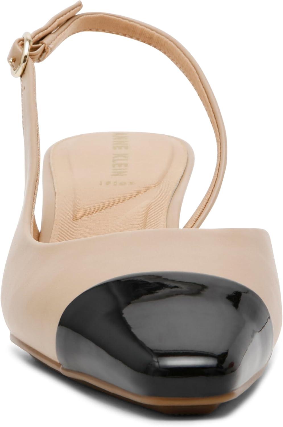imageAnne Klein Womens SadellaNude Black