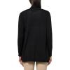 Anne Klein Women’s Sonoma Cardigan W Rib Collar(Anne Black)