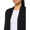 Anne Klein Women’s Sonoma Cardigan W Rib Collar(Anne Black)