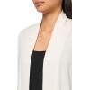 Anne Klein Women’s Sonoma Cardigan W Rib Collar(White Dove)
