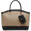 Anne Klein Large structured dome satchel with convertible strap(Timeless Taupe)