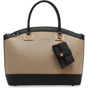 Anne Klein Large structured dome satchel with convertible strap(Timeless Taupe)