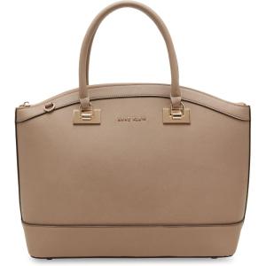 Anne Klein Large structured dome satchel with convertible strap(Truffle)