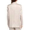 Anne Klein Women’s Satin Crinkle Notch Collar One Bttn Jack(Canvas)