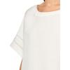 Anne Klein Women’s Dolman Sleeve Blouse W Trim(Bright White)