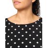 Anne Klein Women’s Printed Ity W Printed Chiffon Bishop SLV(Anthracite/Amethyst)
