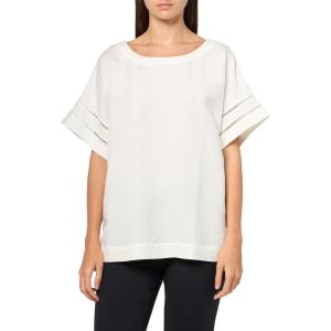 Anne Klein Women’s Dolman Sleeve Blouse W Trim(Bright White)