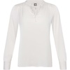 Anne Klein Women’s Tie Neck Ls Blouse W Stand Collar(White Dove)
