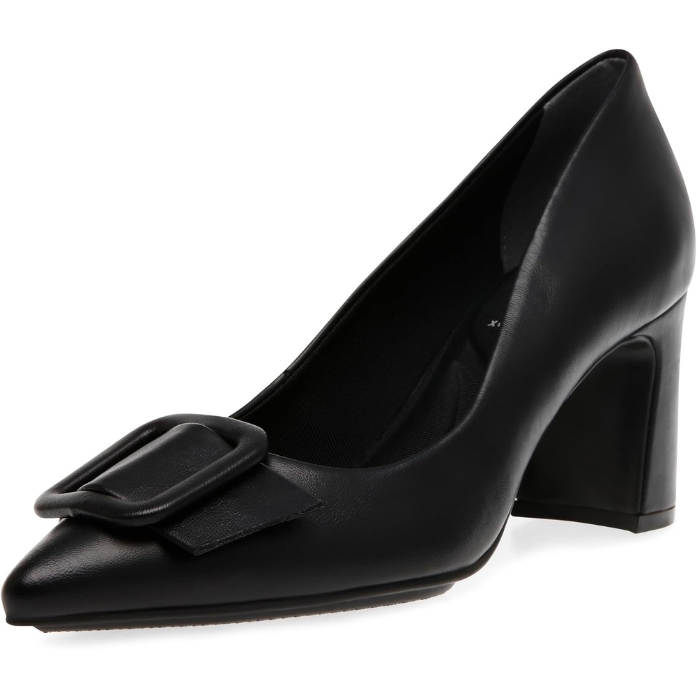 image:imageAnne Klein Womens Baretta PumpsBlack Smooth