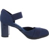 Anne Klein Cailyx – Sandals for Women – Cushioned Footbed – Polyester Upper – Round Toe Design – Lifted Heel(Navy)