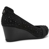 Anne Klein Sport Timeout Wedge Heel(Black Crystal)