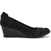 Anne Klein Sport Timeout Wedge Heel(Black Crystal)