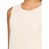 Anne Klein Women’s Sleeveless Double Layer Blouse(Anne White)