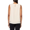 Anne Klein Women’s Sleeveless Double Layer Blouse(Anne White)