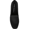 Anne Klein Women’s Wedge Pump Wendell, Closed Toe Comfortable Slip-On Business Casual Office Heel(Black Stretch)