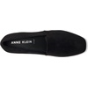 Anne Klein Women’s Wedge Pump Wendell, Closed Toe Comfortable Slip-On Business Casual Office Heel(Black Sued)