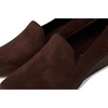 Anne Klein Women’s Wedge Pump Wendell, Closed Toe Comfortable Slip-On Business Casual Office Heel(Chocolate)