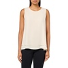 Anne Klein Women’s Sleeveless Double Layer Blouse(Anne White)