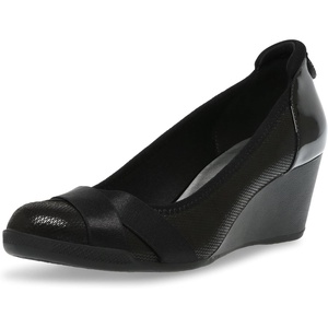 Anne Klein Sport Timeout Wedge Heel(Black)