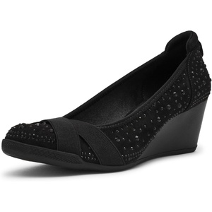 Anne Klein Sport Timeout Wedge Heel(Black Crystal)