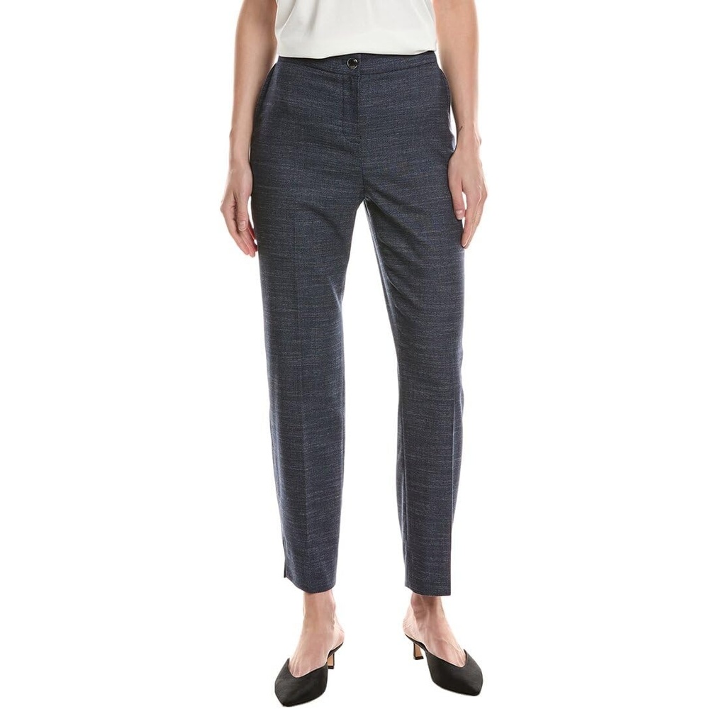 image:imageAnne Klein Womens Fly Front Btn Elastic Bk Slash Pkt StraiDistant Mountain Multi