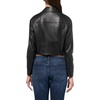 Anne Klein Women’s Vegan Leather Short Moto Jacket(Anne Black)