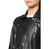 Anne Klein Women’s Vegan Leather Short Moto Jacket(Anne Black)