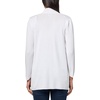 Anne Klein Women’s Nappa Kissing Front Cardigan(Bright White)