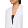 Anne Klein Women’s Nappa Kissing Front Cardigan(Bright White)