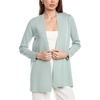 Anne Klein Women’s Nappa Kissing Front Cardigan(Soft Aloe)