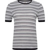 Anne Klein Women’s Stitch Cap Sleeve Crew Neck(Eucalyptus Multi)