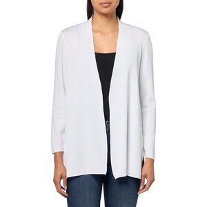 Anne Klein Women’s Nappa Kissing Front Cardigan(Bright White)
