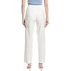 Anne Klein Women’s High Rise Pull on Pintuck Trouser(Bright White)