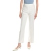 Anne Klein Women’s High Rise Pull on Pintuck Trouser(Bright White)