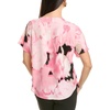 Anne Klein Women’s Ss Blouse W Bateau Neckline(Peony Pink Multi)