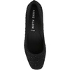 Anne Klein Womens Women’s Wisher Closed Toe Comfortable Slip-on Business Casual Pump(Black Crystal)