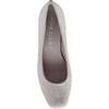 Anne Klein Womens Women’s Wisher Closed Toe Comfortable Slip-on Business Casual Pump(Grey/Silver)