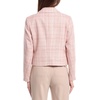 Anne Klein Women’s Tweed Short JKT with Shirt Collar and Fl(Peony Pink Multi)