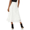 Anne Klein Women’s Pull on Shirred Wb Skirt(Bright White)