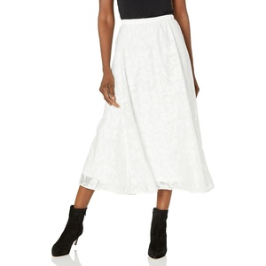 Anne Klein Women’s Pull on Shirred Wb Skirt(Bright White)