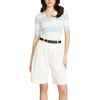 Anne Klein Women’s Anne Klein Classic 2 for 1 Pant Belt(Off-white)